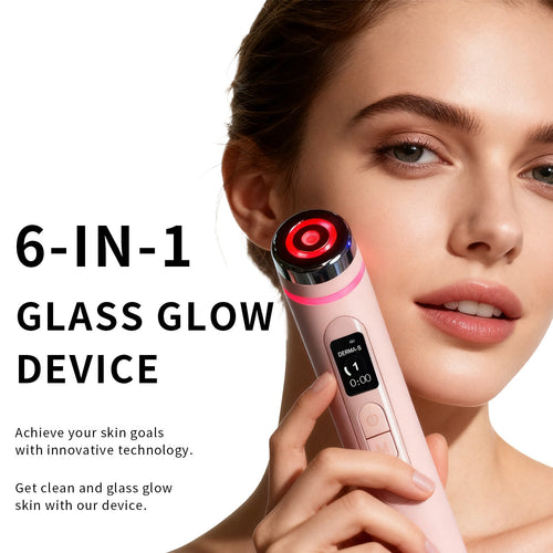 Microcurrent Facial Beauty Device with LED Light Therapy